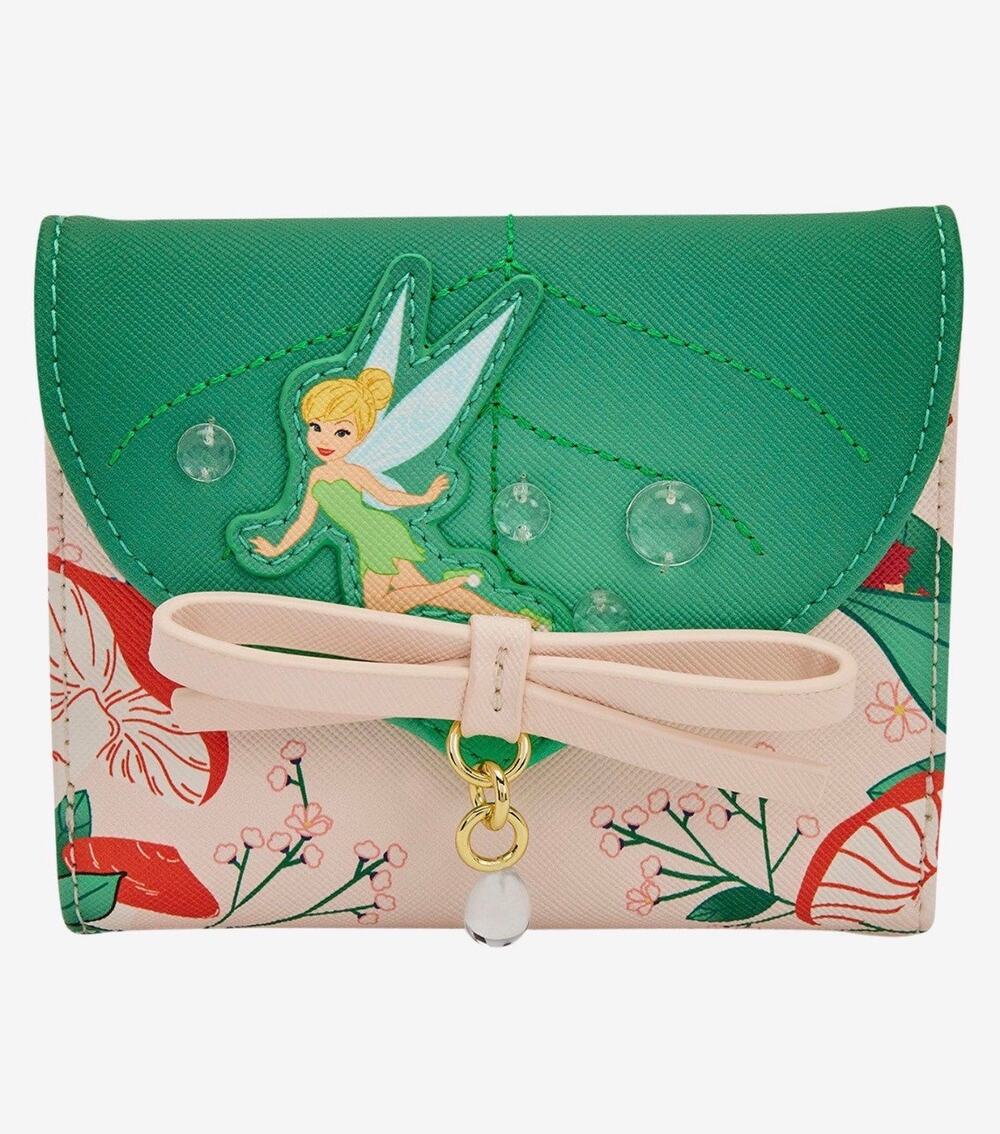 Loungefly Disney Tinker Bell Fairies Leaf Wallet NWT